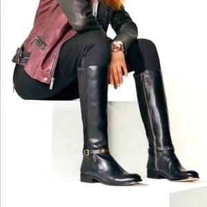 Michael Kors Arley Stretch Leather Women's Knee High Boot, Black Size 9M